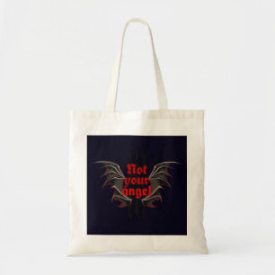 Not Your Angel Tote Bag – Alt Girl Gothic Style