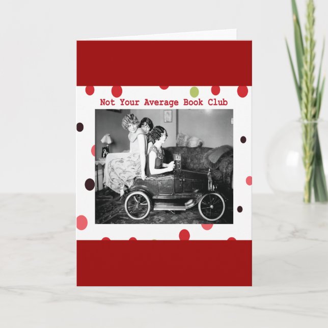 Not your average book club card (Front)