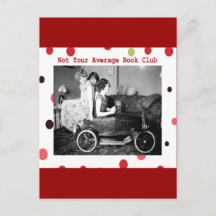 Not your average book club postcard