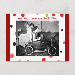 Not your average book club postcard