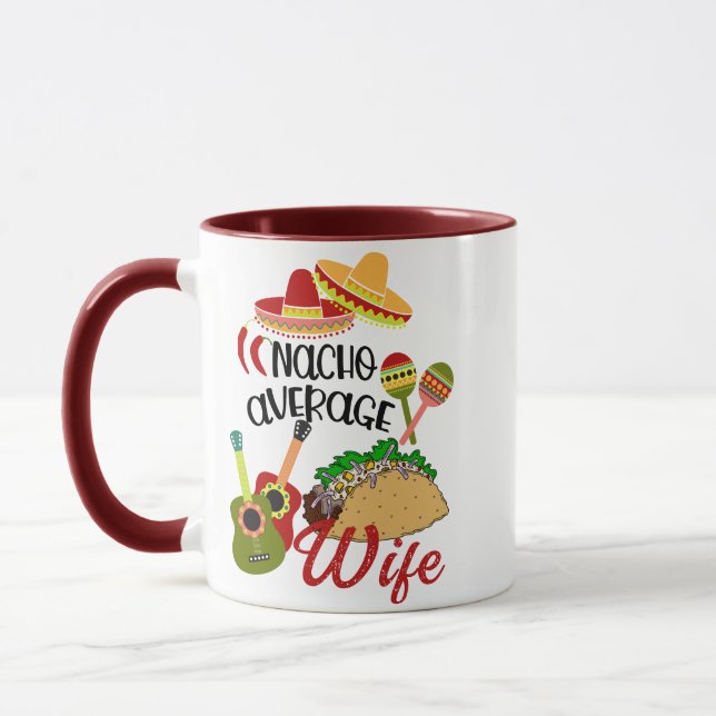 Not Your Average Pun | Funny Nacho Average Coffee Mug (Left)