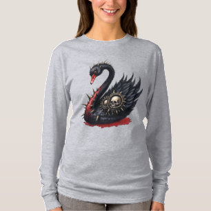 Not Your Average Swan – Spikes, Skulls & Sass.  T-Shirt