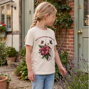 "Not Your Average Wallflower" Elegant Floral Tri-Blend Shirt