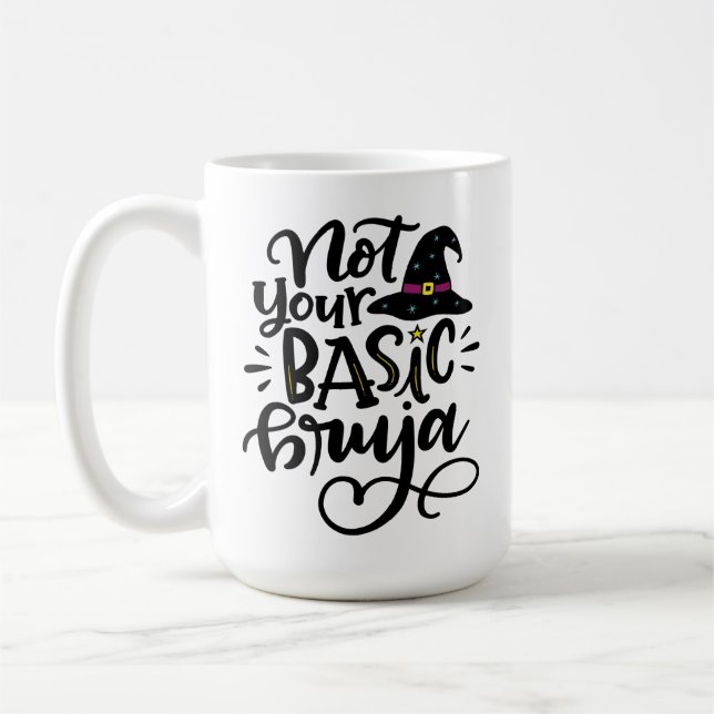 Not Your Basic Bruja, Spanglish Coffee Mug (Left)