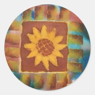 Not Your Granny's Quilt Square Classic Round Sticker