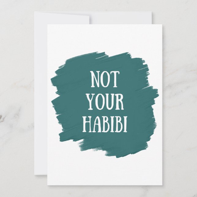 Not Your Habibi Invitation (Front)
