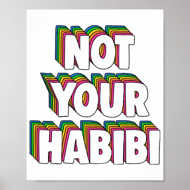 Not Your Habibi Poster (Front)