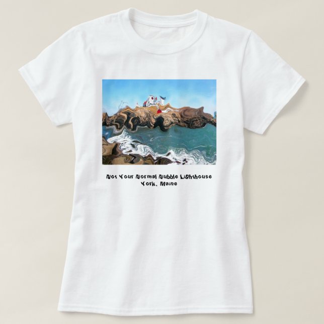 Not Your Normal Nubble Lighthouse T-Shirt (Design Front)