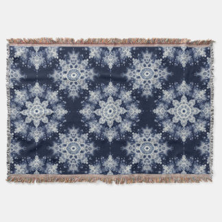 Not Your Ordinary Snowflakes III Throw Blanket