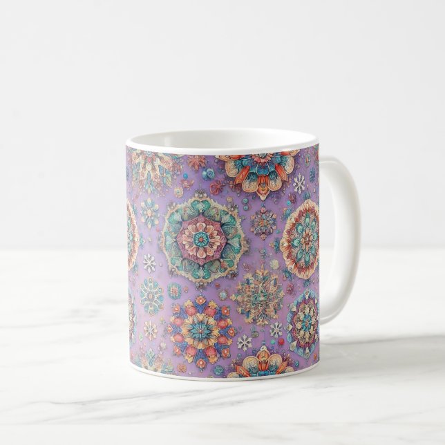 Not Your Ordinary Snowflakes IV Coffee Mug (Front Right)