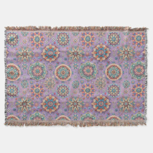 Not Your Ordinary Snowflakes IV Throw Blanket
