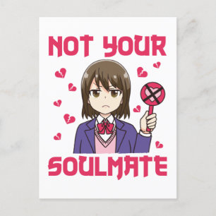Not Your Soulmate Anti Valentines Day Postcard