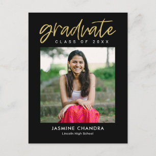 Notably Cool Editable Colour Graduation Postcard