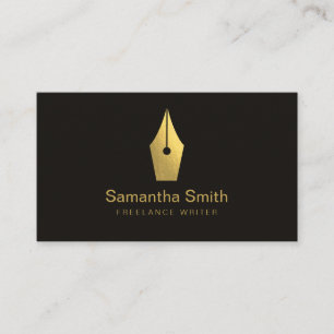 Notary Agent Pen Logo Freelance Calligraphy Writer Business Card