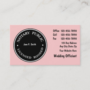 Notary Business Cards