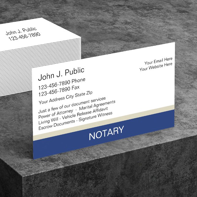Notary Business Cards (Creator Uploaded)