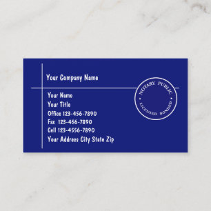 Notary Business Cards