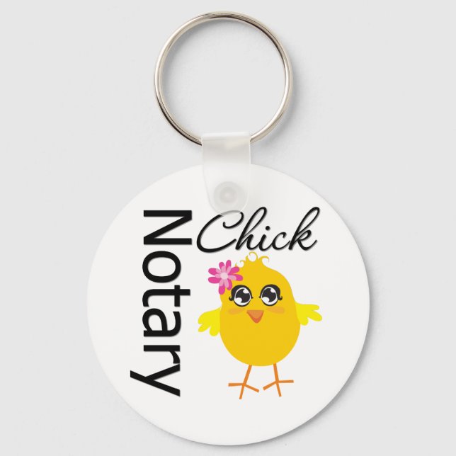 Notary Chick Key Ring (Front)