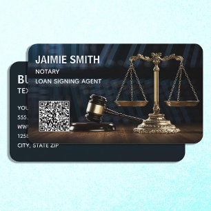 Notary Custom QR Business Card