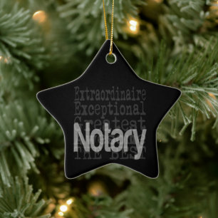 Notary Extraordinaire Ceramic Ornament
