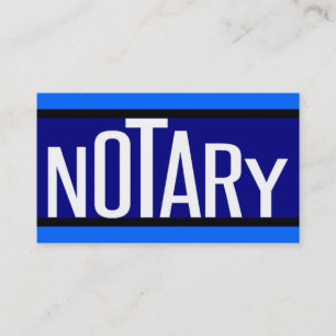 Notary Fun Lettering Business Card