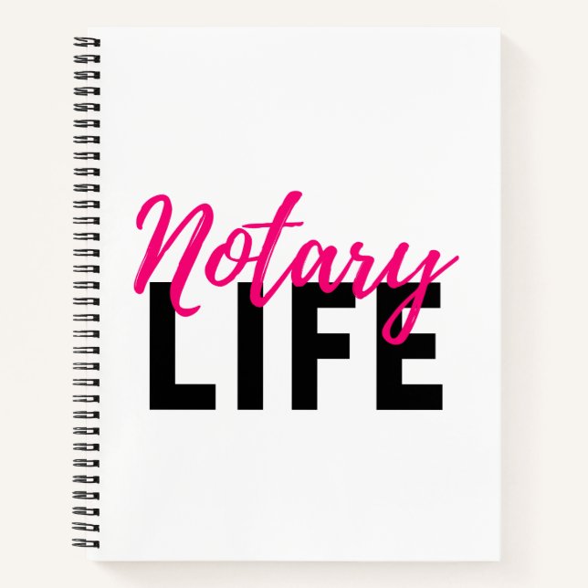 Notary Life SpiralNotebook Notebook (Front)