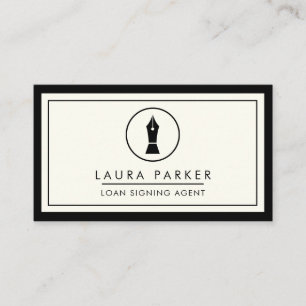 Notary Loan Signing Agent Consultant Broker Business Card