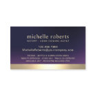 Notary Loan Signing Agent Gold Border Deep Purple