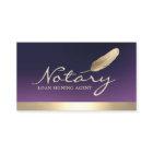 Notary Loan Signing Agent Gold Border Deep Purple