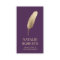 Notary Loan Signing Agent Gold Quill Pen Purple
