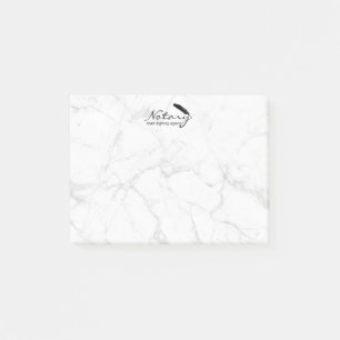 Notary Loan Signing Agent Professional Marble Post-it Notes