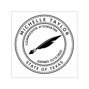 Notary Loan Signing Agent Professional Modern Rubb Self-inking Stamp