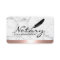 Notary Loan Signing Agent Rose Gold Border Marble