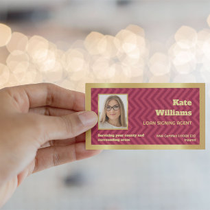 Notary Loan Signing Business Card