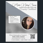 Notary Mobile Services Photo QR FLYER D<br><div class="desc">Modern Flyers for Notary Public Services</div>