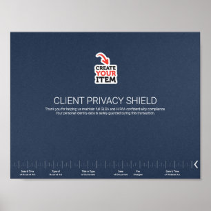 Notary Privacy Guard Shield NNA Journal Left Poster
