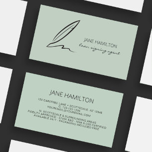 Notary Professional Loan Signing Agent Business Card