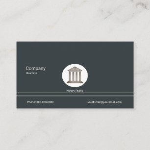 Notary Public Business Card