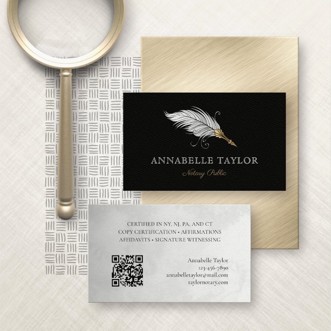 Notary Public  Business Card (Creator Uploaded)