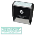 Notary Public Disclaimer Custom Information