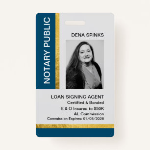 Notary Public ID Badge
