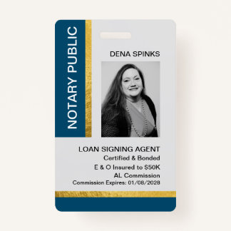 Notary Public ID Badge