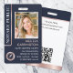 Notary Public ID Photo Elegant Dark Blue Rose Gold