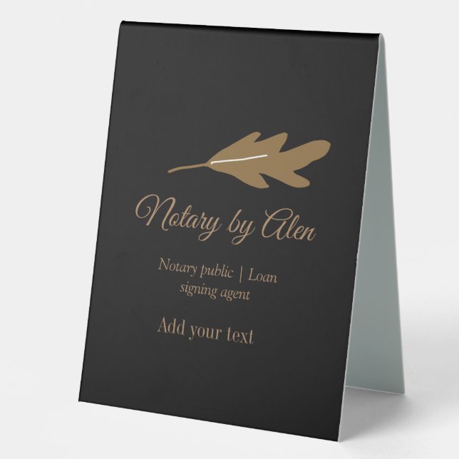 Notary public Loan signing agent add name address (Front)