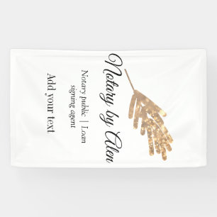 Notary public Loan signing agent add name address Banner