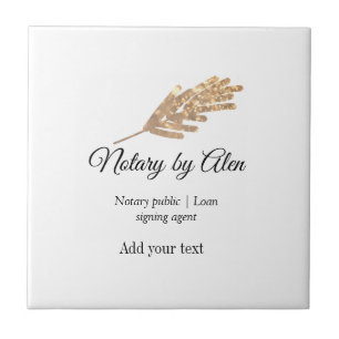 Notary public Loan signing agent add name address Ceramic Tile