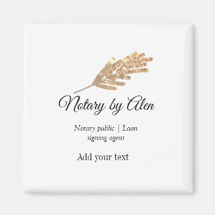 Notary public Loan signing agent add name address  Magnet