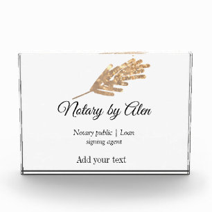 Notary public Loan signing agent add name address  Photo Block