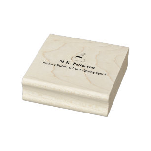 notary public loan signing agent add name address  rubber stamp