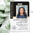 Notary Public Loan Signing Agent ID Black Gold